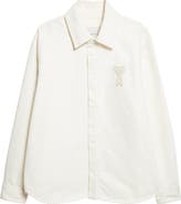 AMI PARIS Ami de Coeur Knit Appliqué Overshirt