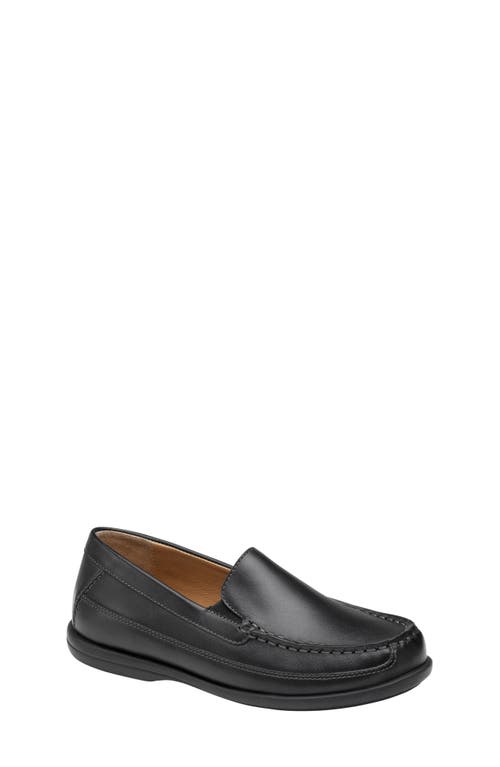 Johnston & Murphy Locklin Venetian Loafer In Black Leather