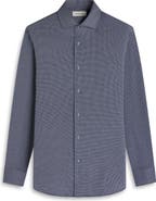 Bugatchi Devon OoohCotton® Houndstooth Button-Up Shirt