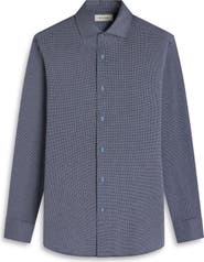 Bugatchi Devon OoohCotton® Houndstooth Button-Up Shirt