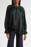 Ulla Johnson Marcella Eyelet Ruffle Top