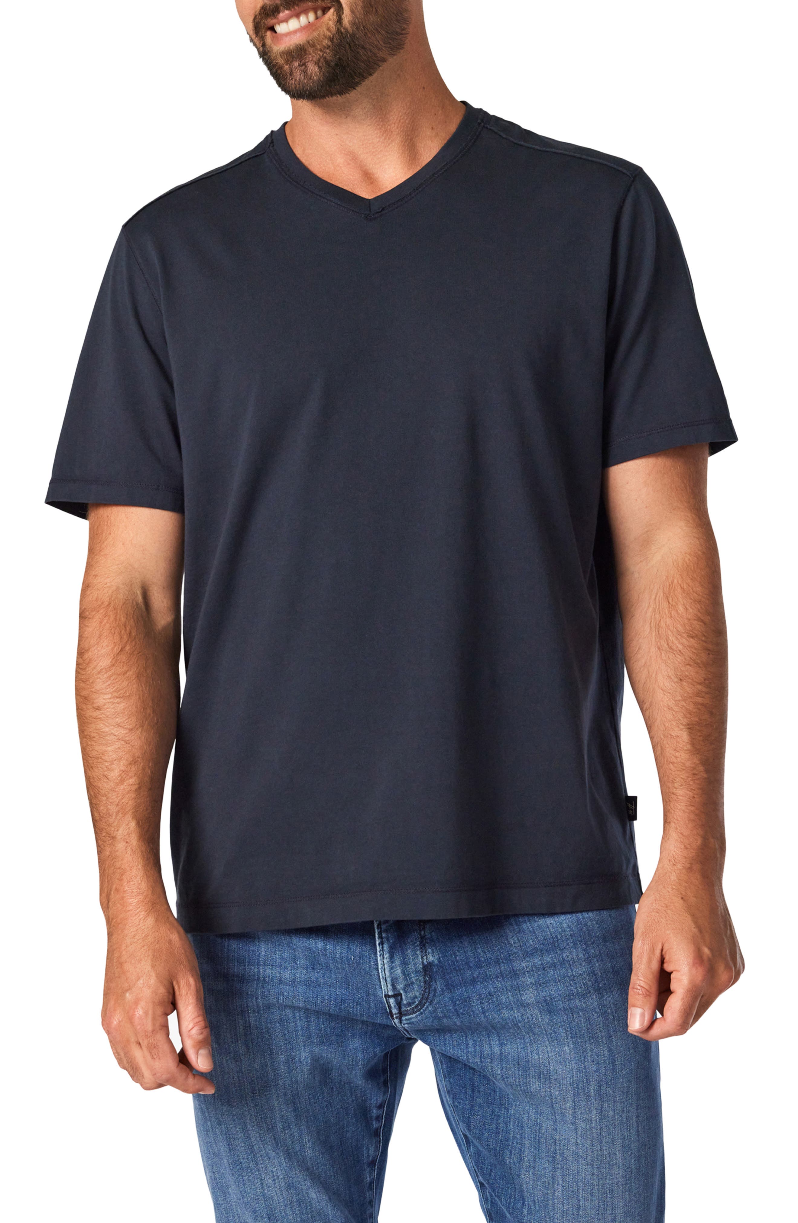 34 Heritage Deconstructed V-Neck Pima Cotton T-Shirt