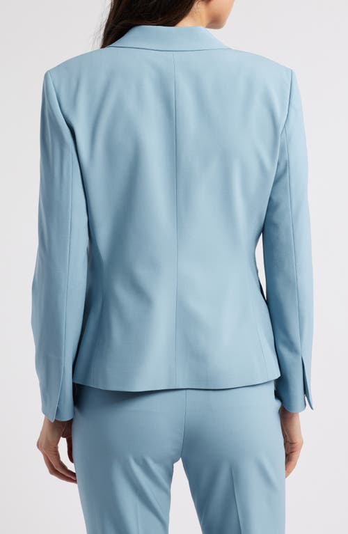 Theory Slim Fit Stretch Wool One Button Blazer In Blue