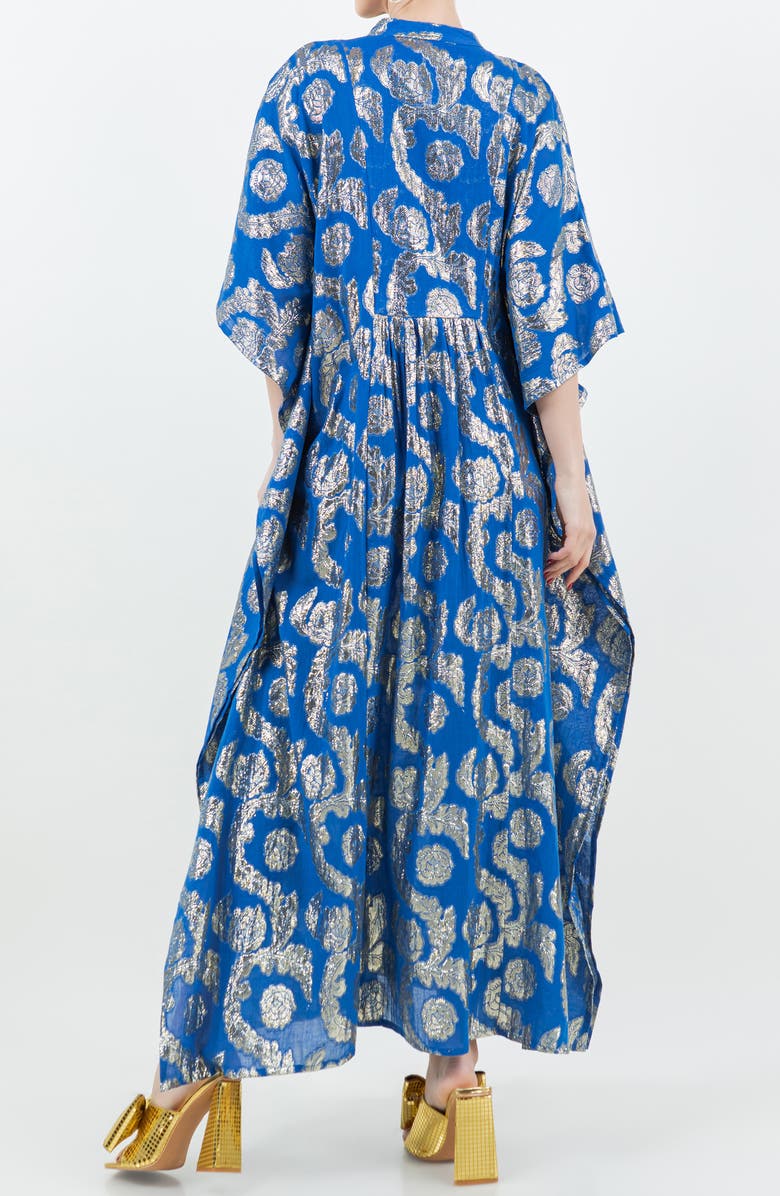 MEGHAN LA Palm Springs Caftan Maxi Dress, Alternate, color, Ocean Blue