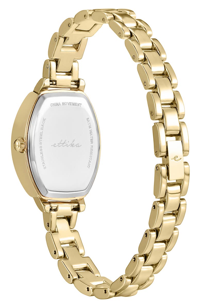 Ettika Classic Triple Link Watch, Alternate, color, Mother Of Pearl And Gold