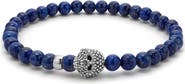 LAGOS Men's Anthem Lapis Skull Stretch Bracelet