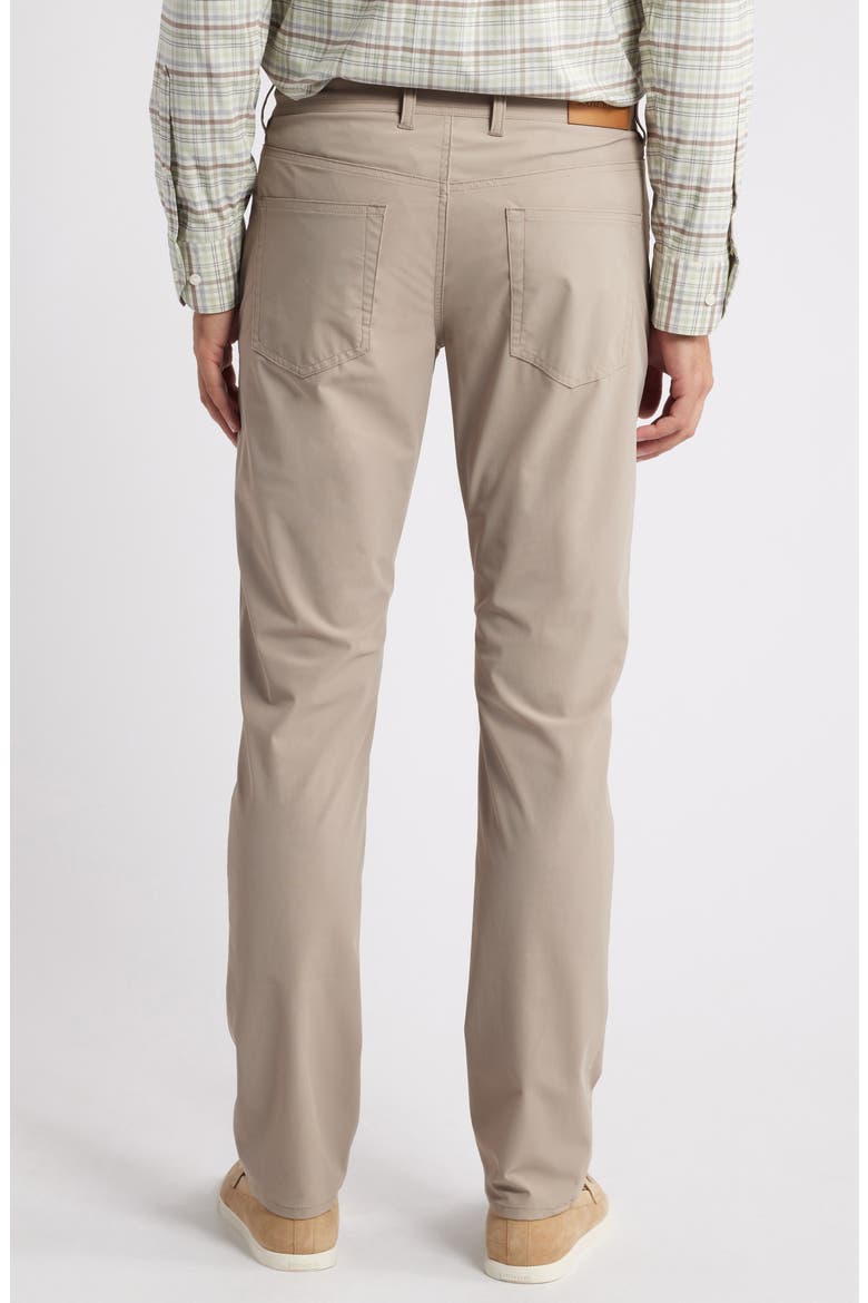 Warp Knit Stretch Nylon 5-Pocket Pants, Alternate, color, DARK SAND