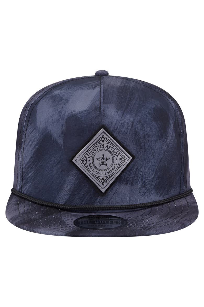 Men's New Era Navy Houston Astros Printed Golfer Snapback Hat, Alternate, color, Navy