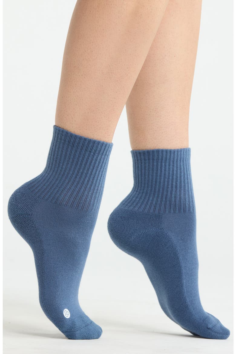 Assorted 3-Pack Half Crew Socks, Main, color, BLUE VINTAGE MULTI