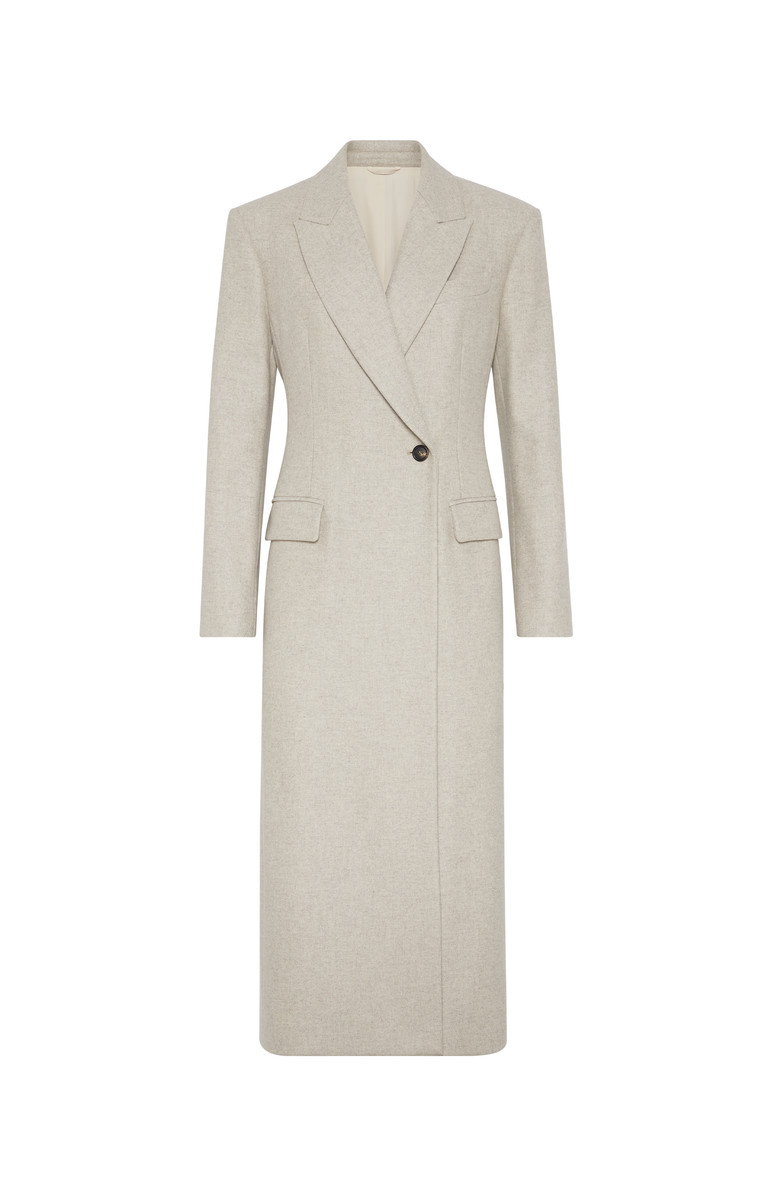 Brunello Cucinelli Lightweight wool fabric overcoat, Main, color, 