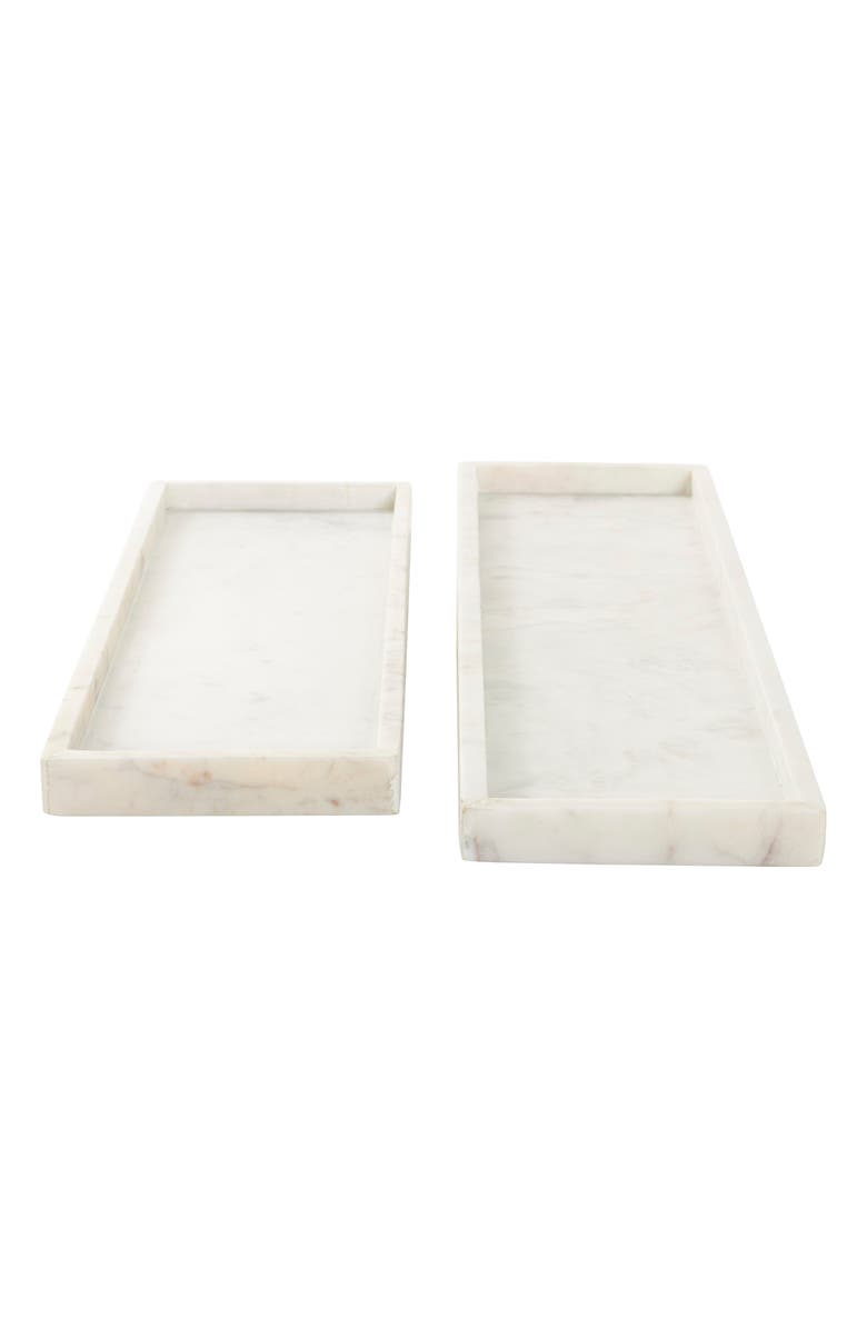 VIVIAN LUNE HOME Marble Tray - Set of 2, Alternate, color, 