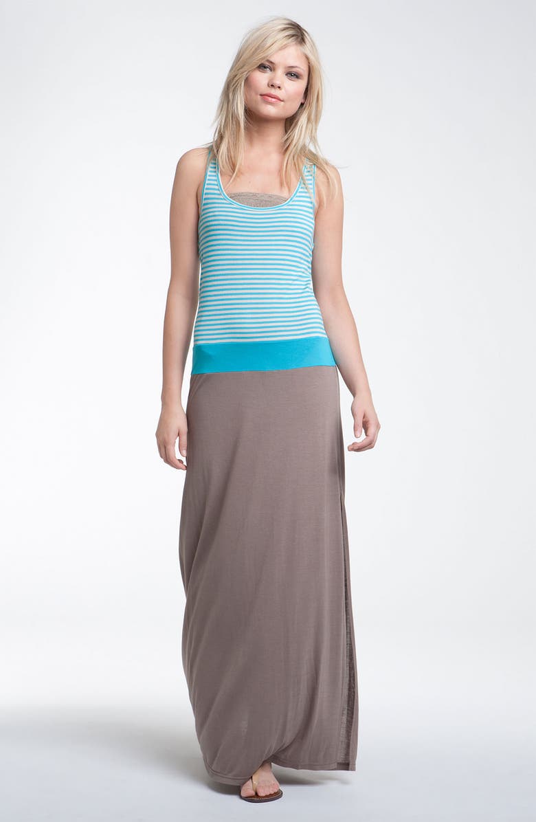 Stem Stripes & Solids Maxi Dress, Main, color, 
