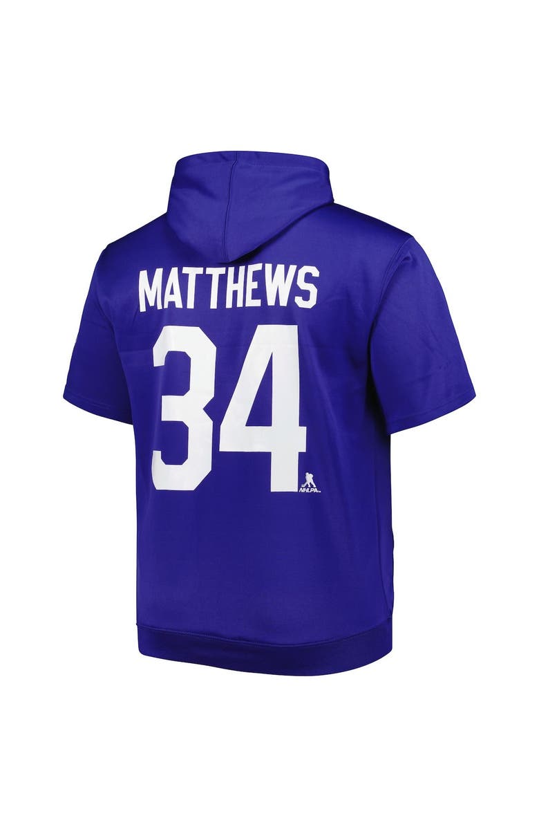 FANATICS Men's Fanatics Branded Auston Matthews Blue Toronto Maple Leafs Big & Tall Name & Number Pullover Hoodie, Alternate, color, Blue