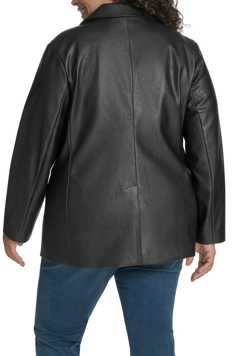 Levi's<sup>®</sup> Faux Leather Blazer, Alternate, color, Black