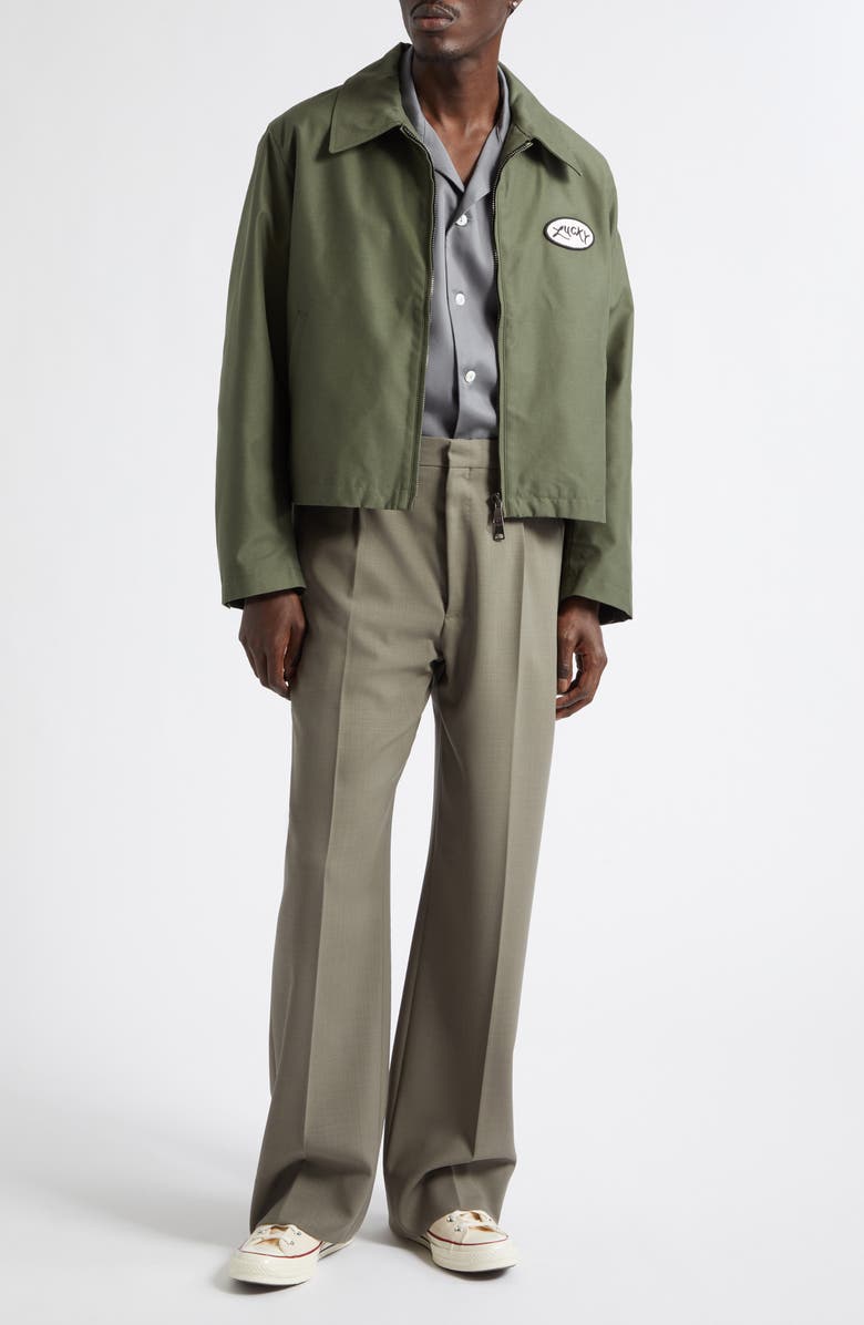 Second Layer Lucky Station Jacket, Main, color, Military Green
