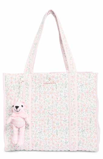 Nanette Lepore Floral Quilted Tote with Bear Charm & Crossbody Bag