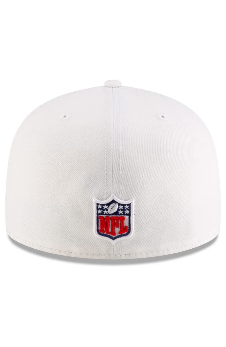 New Era Men's New Era White Buffalo Bills 2025 Rivalries Collection Sideline Rope 59FIFTY Fitted Hat, Alternate, color, White