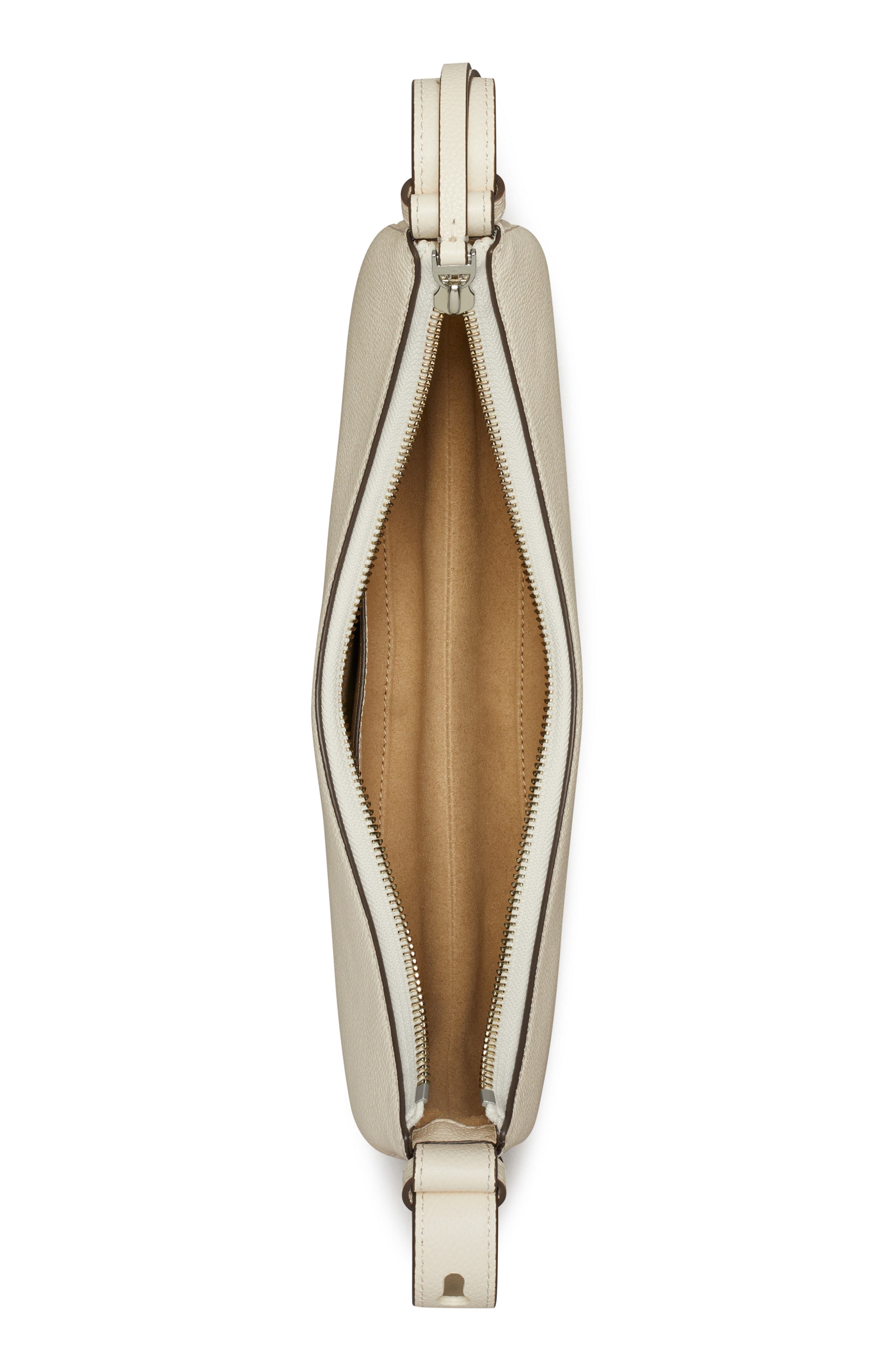 Romy Half Moon Shoulder Bag, Alternate, color, LIGHT CREAM