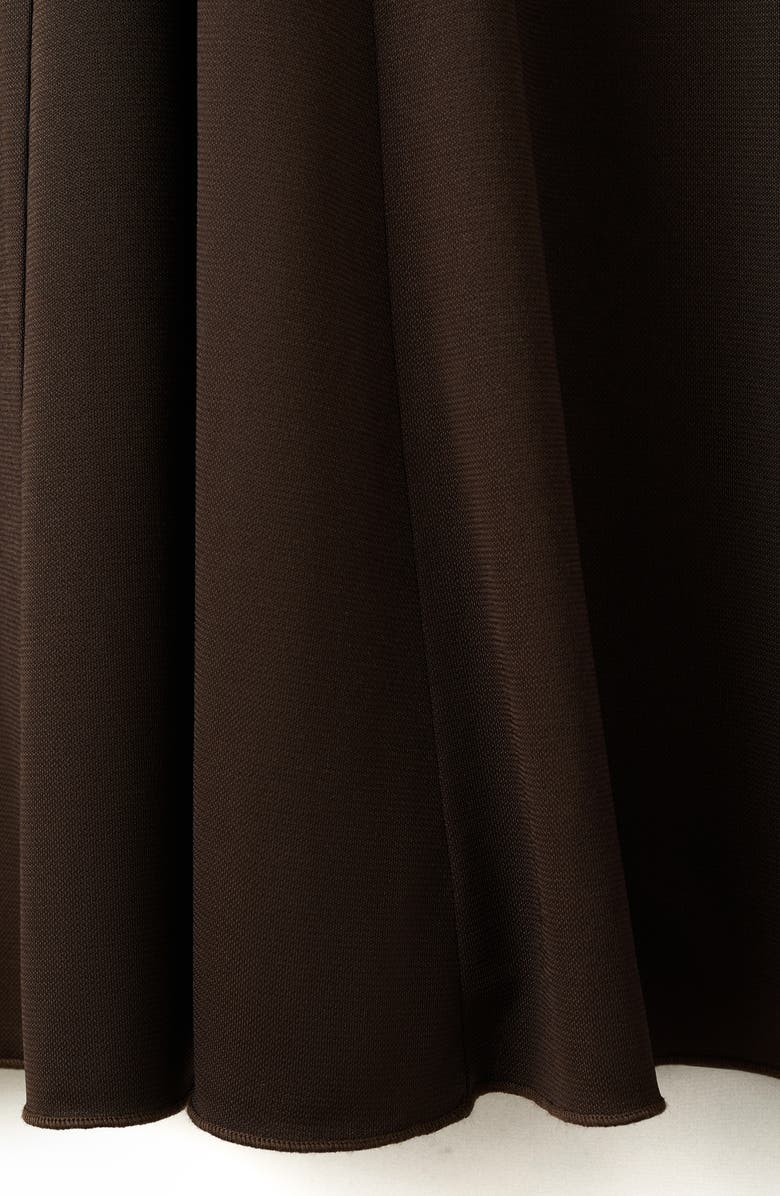 MANGO Odette Godet Pleat Skirt, Alternate, color, Brown