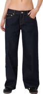 EDIKTED Raelynn Washed Wide Leg Jeans
