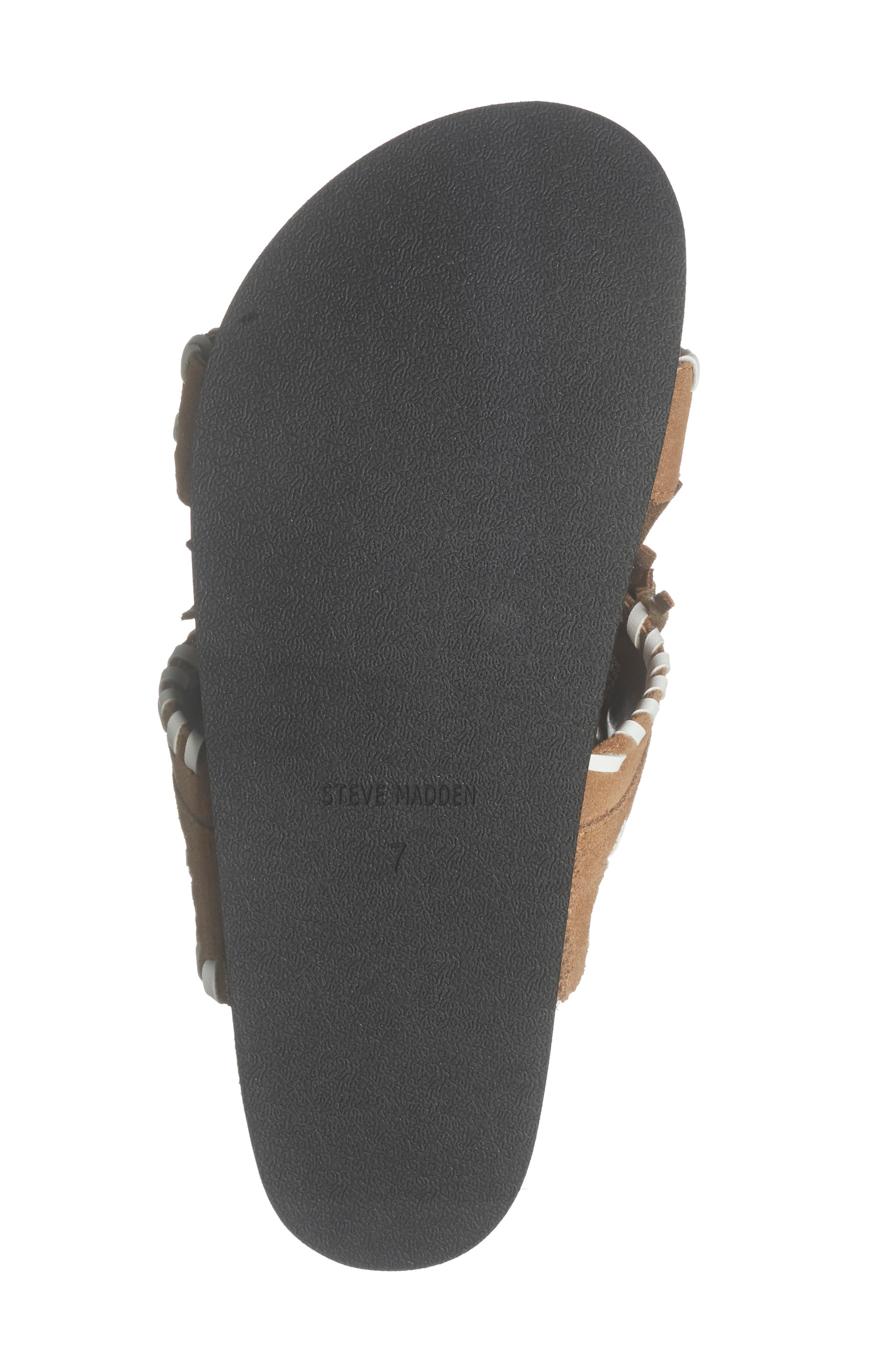Steve Madden Lester Fringe Woven Sandal, Alternate, color, 