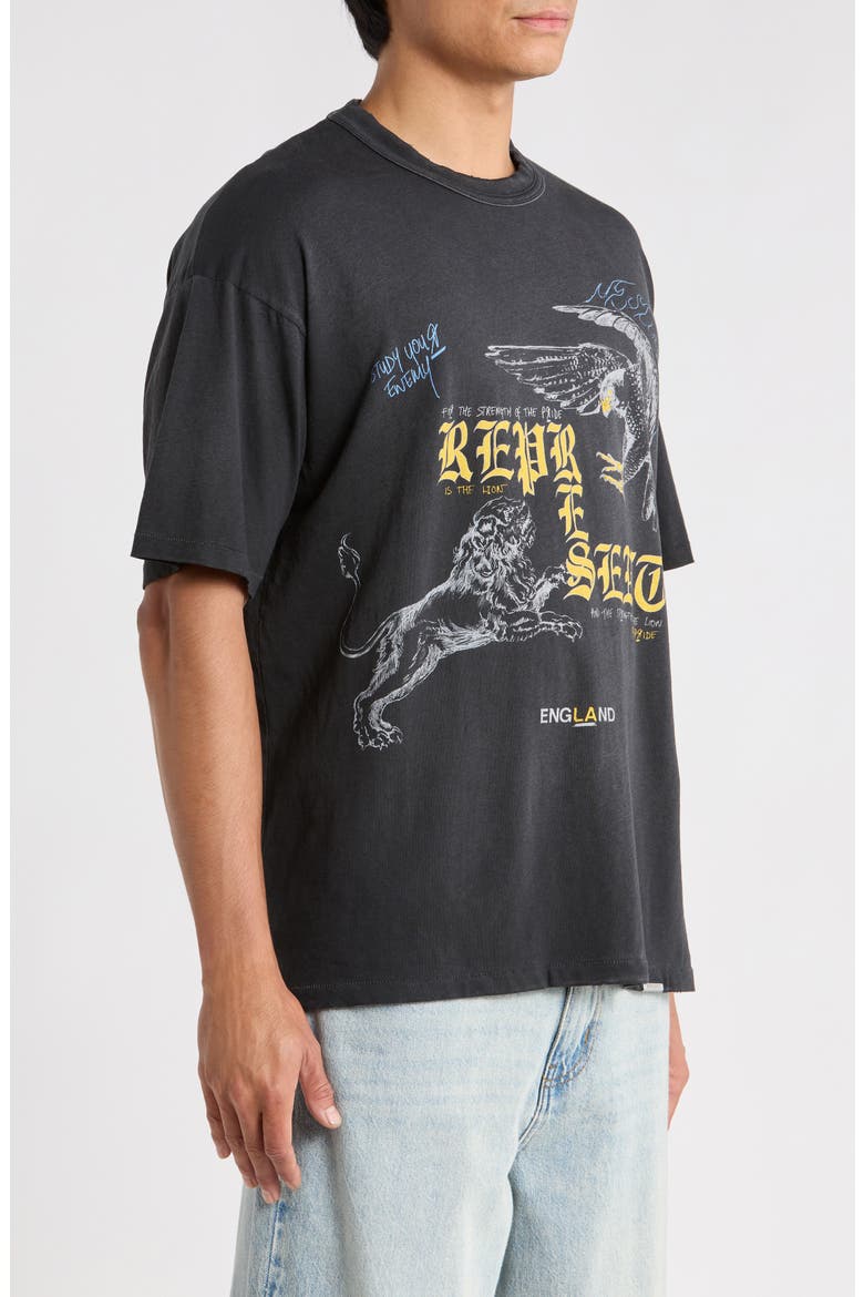 Enemy Graphic Tee, Alternate, color, WASHED BLACK