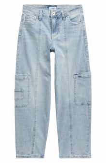 YMI Kids' Barrel Leg Cargo Jeans