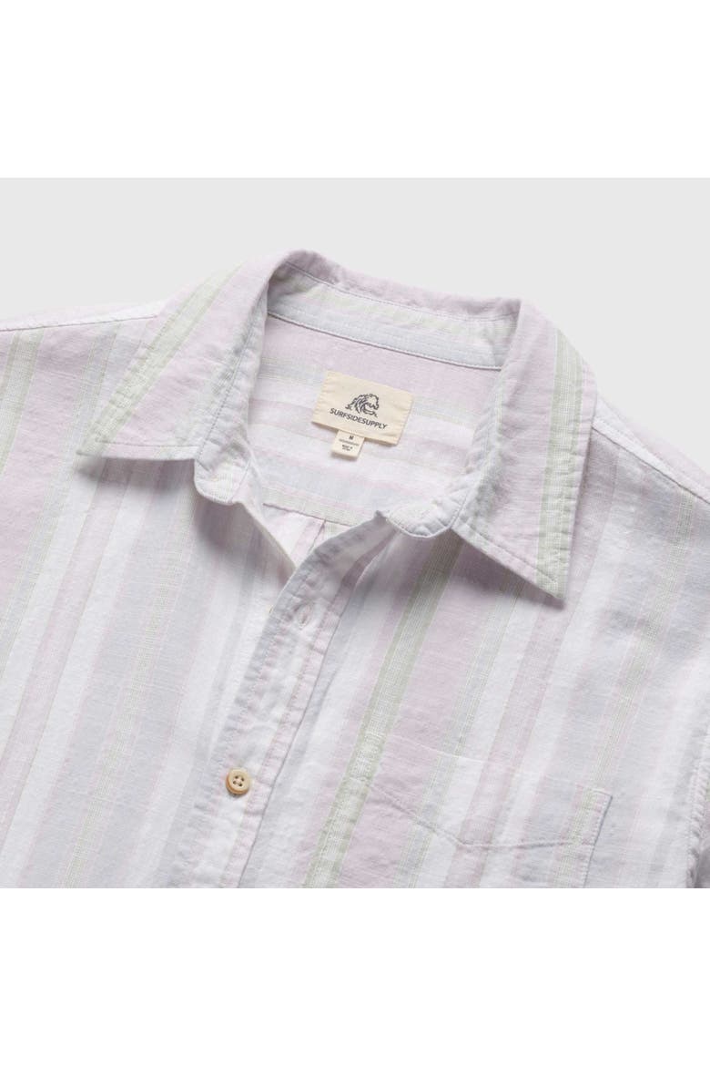 Joey Stripe Cabana Shirt, Alternate, color, White