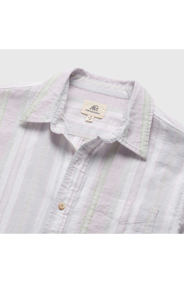 Surfside Supply Co. Joey Stripe Cabana Shirt, Alternate, color, White