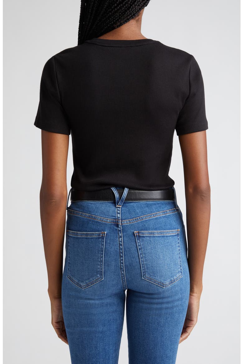Pruitt Cotton T-Shirt, Alternate, color, BLACK