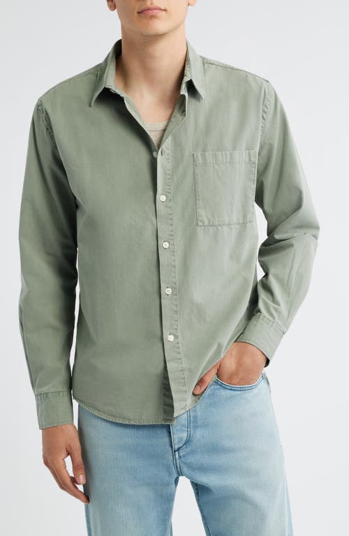 Alex Crane Pac Organic Cotton Button-up Shirt In Green