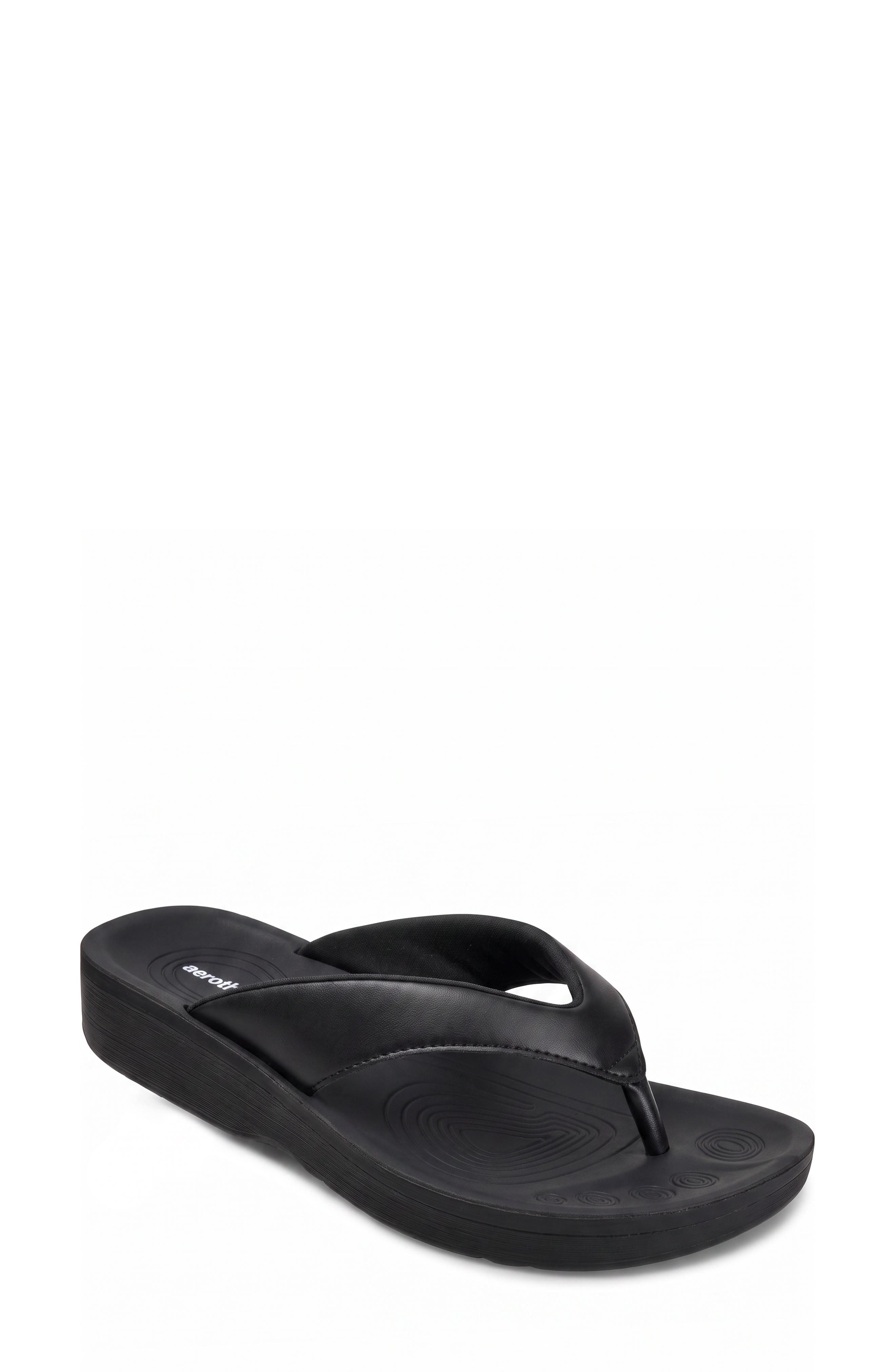 Ravine Flip Flop, Main, color, BLACK
