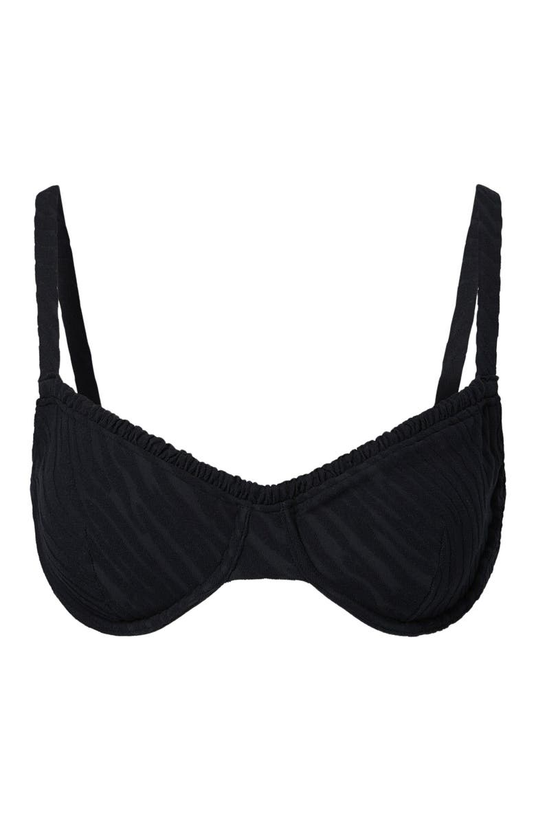 Onia Marilyn Bikini Top, Alternate, color, Black