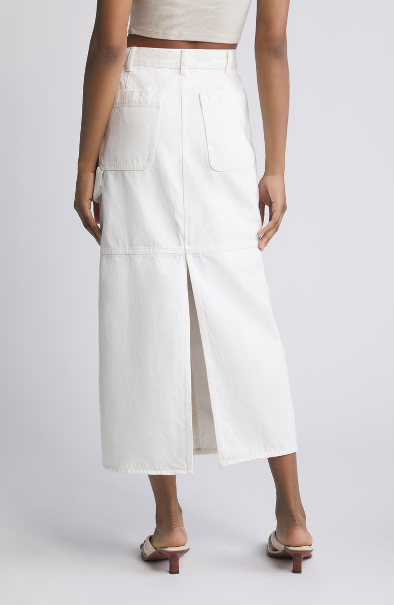 Madewell Carpenter Denim Maxi Skirt, Alternate, color,