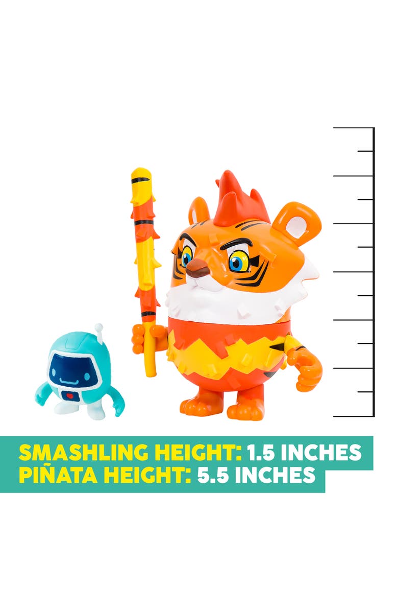 Pinata Smashlings Pinata Box Mo The Tiger 5 Inch Pinata Character Figure, Alternate, color, Multicolored