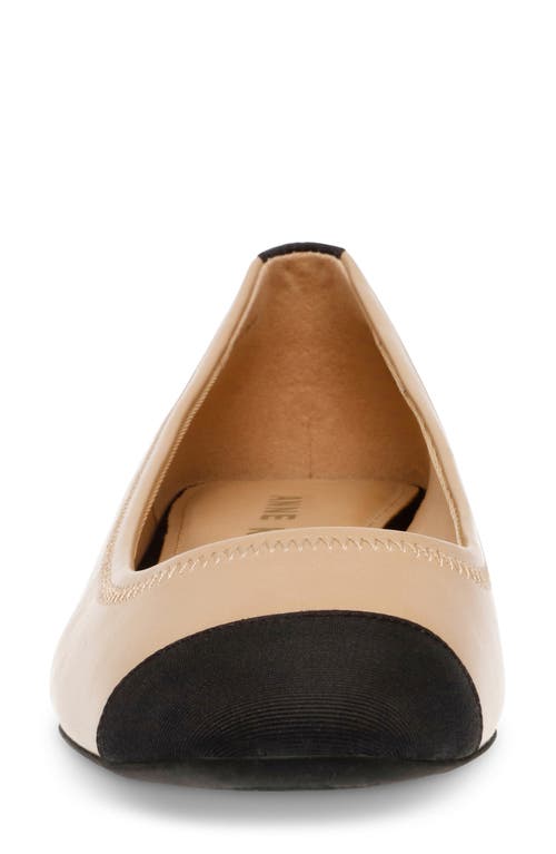 Anne Klein Carlie Flat In Beige/black