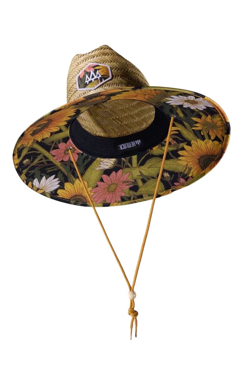 Hemlock Woodstock Straw Lifeguard Hat, Alternate, color, Sunflower