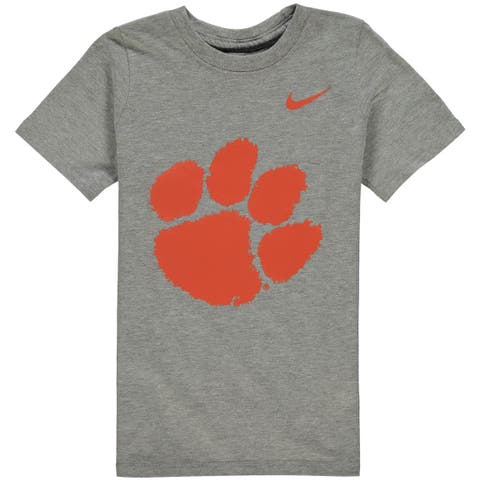 Preschool Nike Charcoal Clemson Tigers Logo T-Shirt