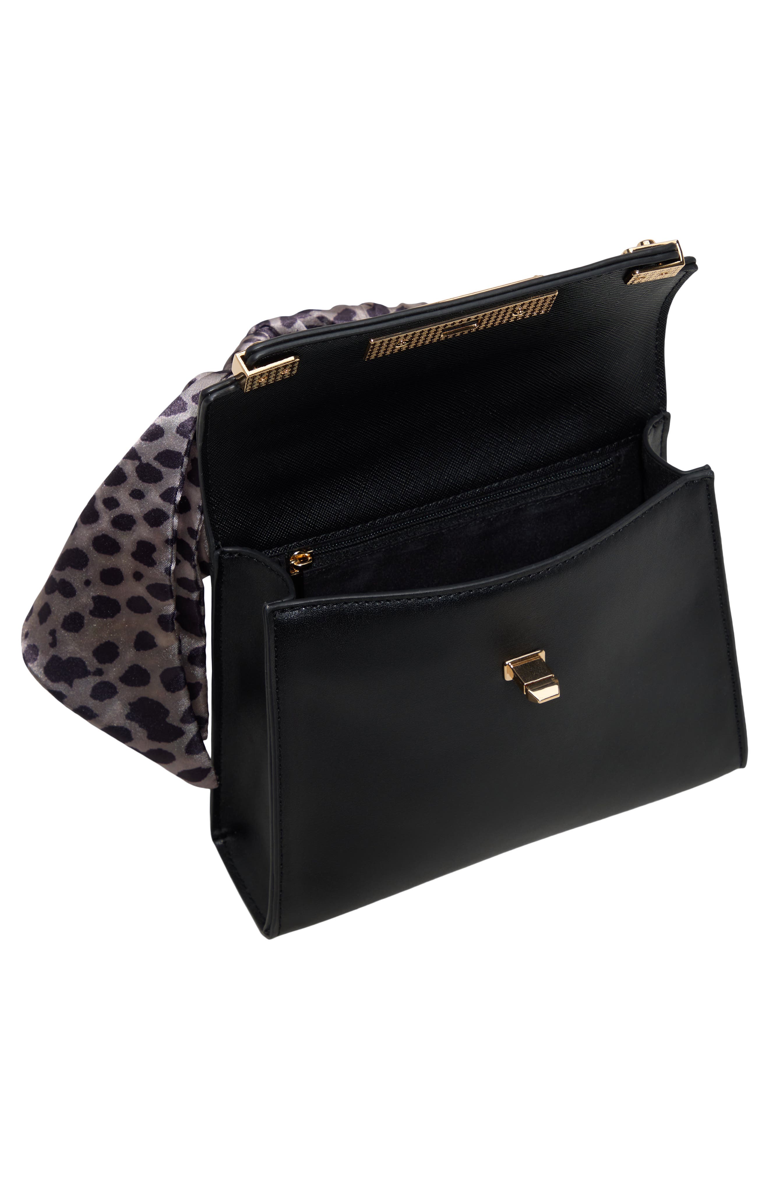 Larigodiaa Faux Leather Top Handle Bag, Alternate, color, OPEN MISCELLANEOUS