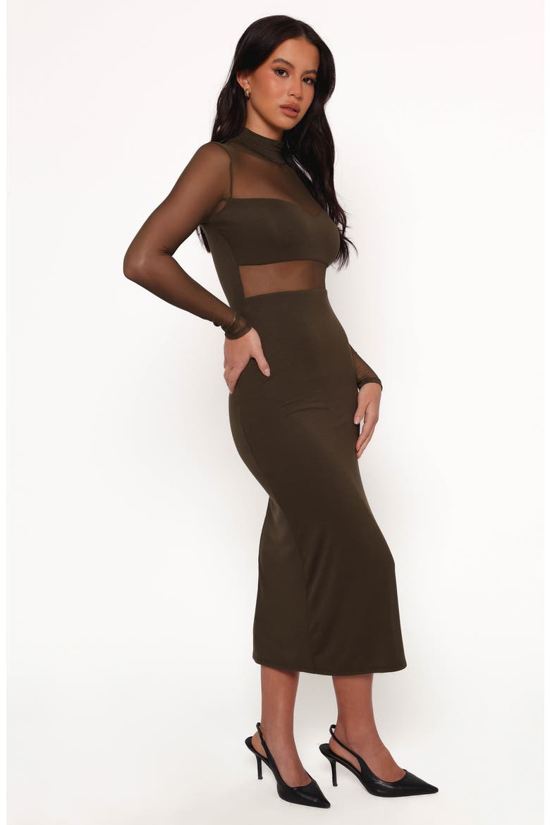 Farrow Long Sleeve Midi Dress, Alternate, color, OLIVE