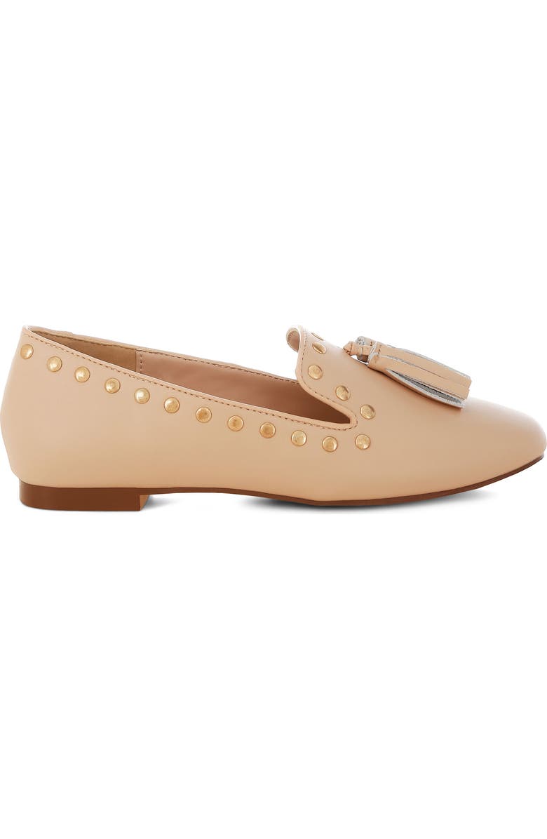 Rag & Co Philoha Studded Tassel Loafer, Alternate, color, Beige