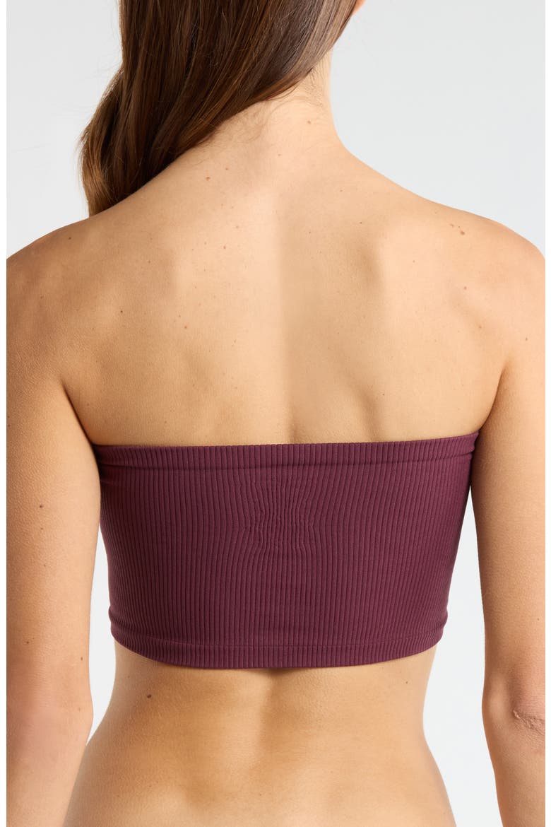 Amelia Bandeau Bra, Alternate, color, VINTAGE GRAPE
