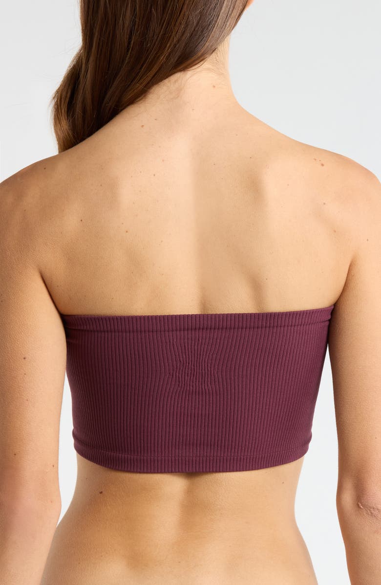 Free People Amelia Bandeau Bra, Alternate, color, Vintage Grape