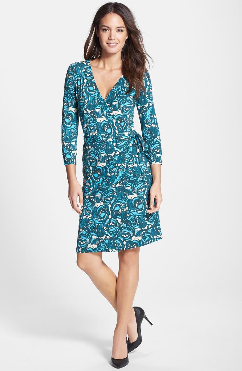 Felicity & Coco Print Jersey Wrap Dress, Alternate, color, 