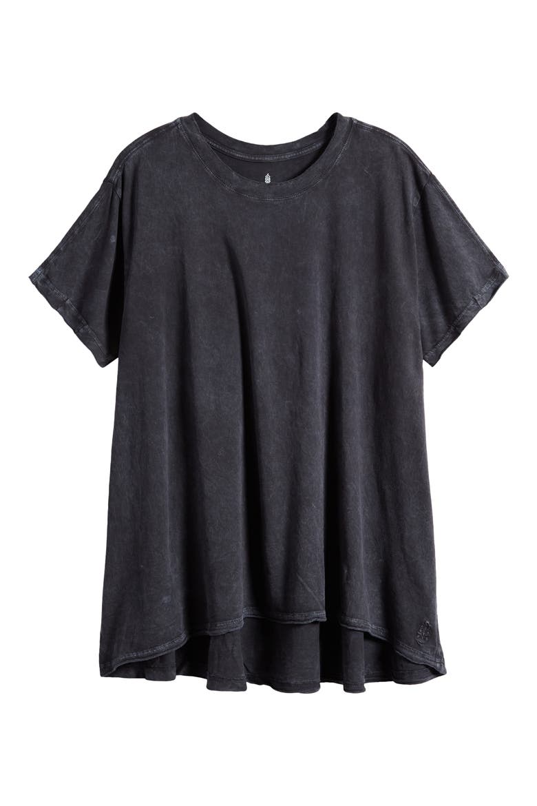 FP Movement Leg Day Raw Edge T-Shirt, Alternate, color, WASHED BLACK