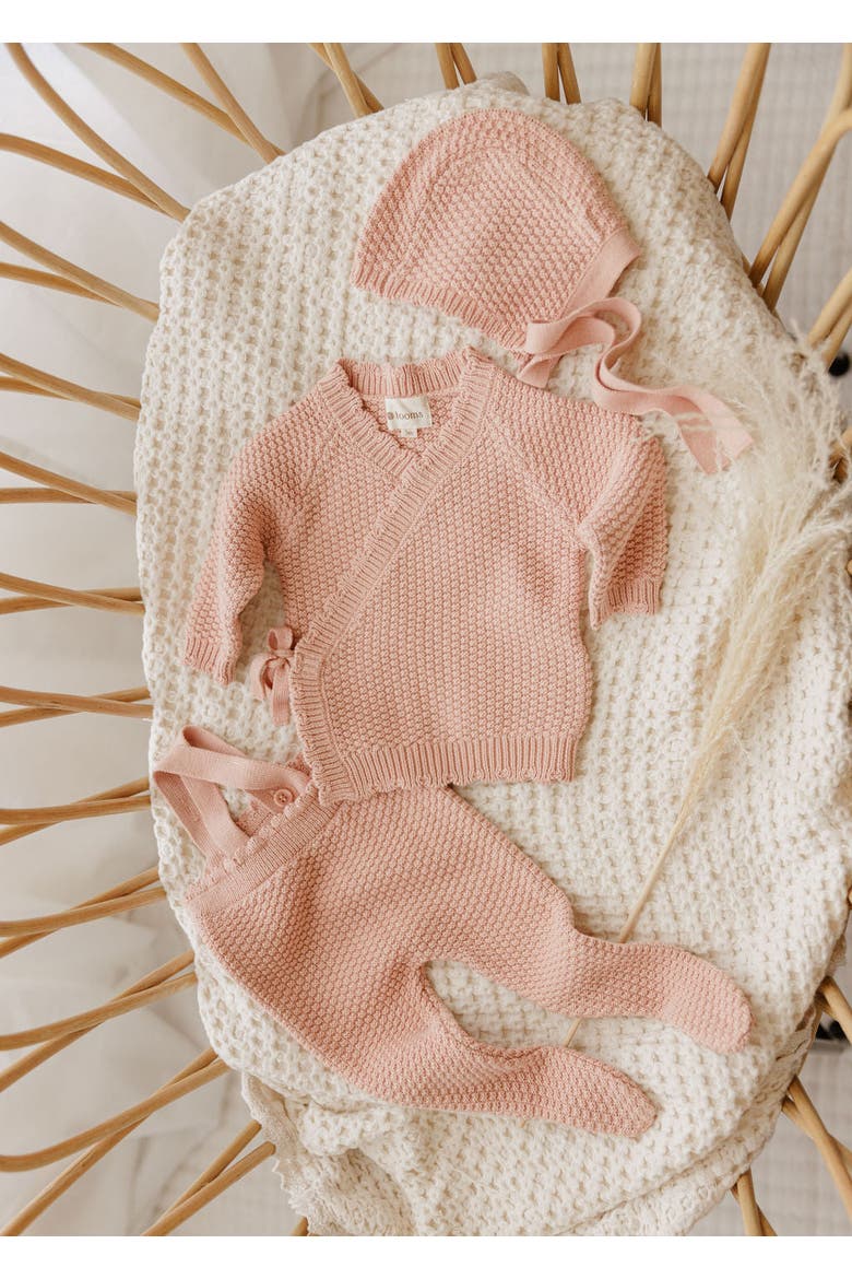 Looms Moss Knit Collection - Baby Set, Alternate, color, Blue