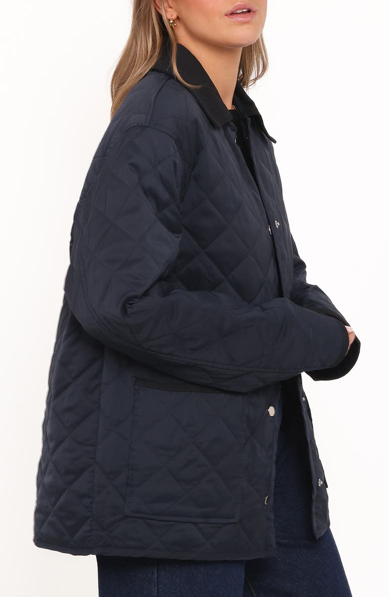 Petal & Pup Lynly Quilted Barn Jacket, Alternate, color, Navy