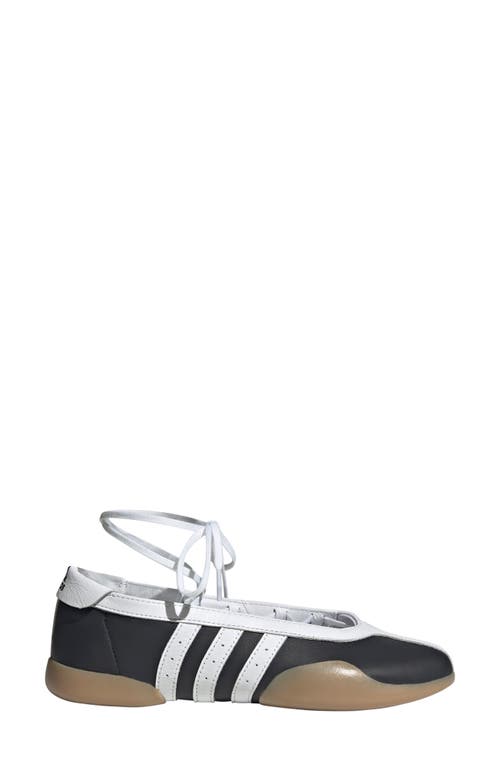 Shop Adidas Originals Adidas Taekwondo Mei Ballet Flat In Core Black/white/gum
