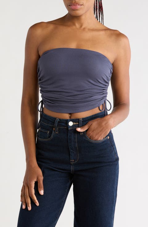 Emilia Ribbed Bandeau Top
