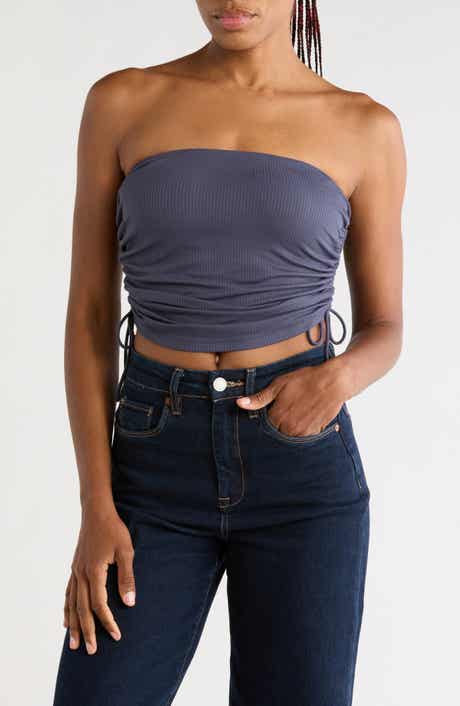 Emilia Ribbed Bandeau Top